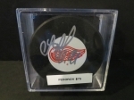 Sergei Fedorov Autographed Puck (Detroit Red Wings)